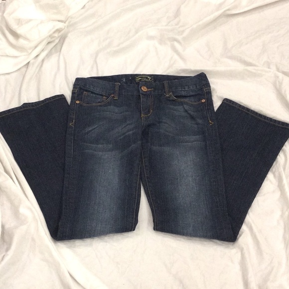 Seven7 Dark Wash Bootcut Jeans Size 28 - Picture 2 of 6